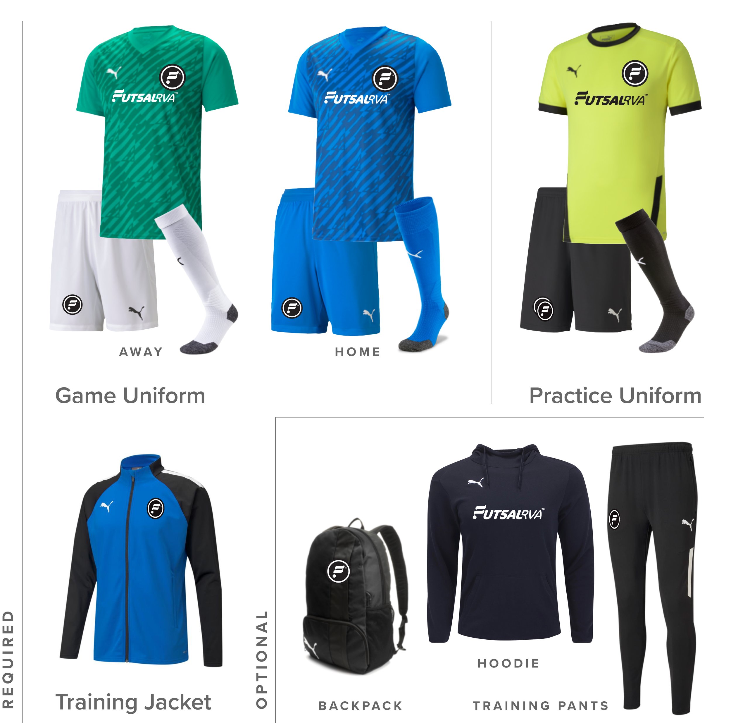 Uniform Guidelines — FutsalRVA : : Central Virginia's Futsal